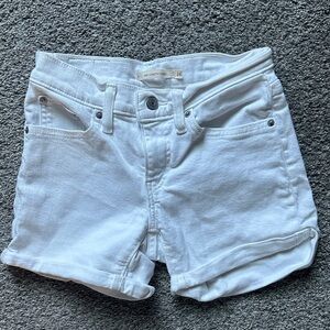Levi's Women's Bright White Jean Shorts